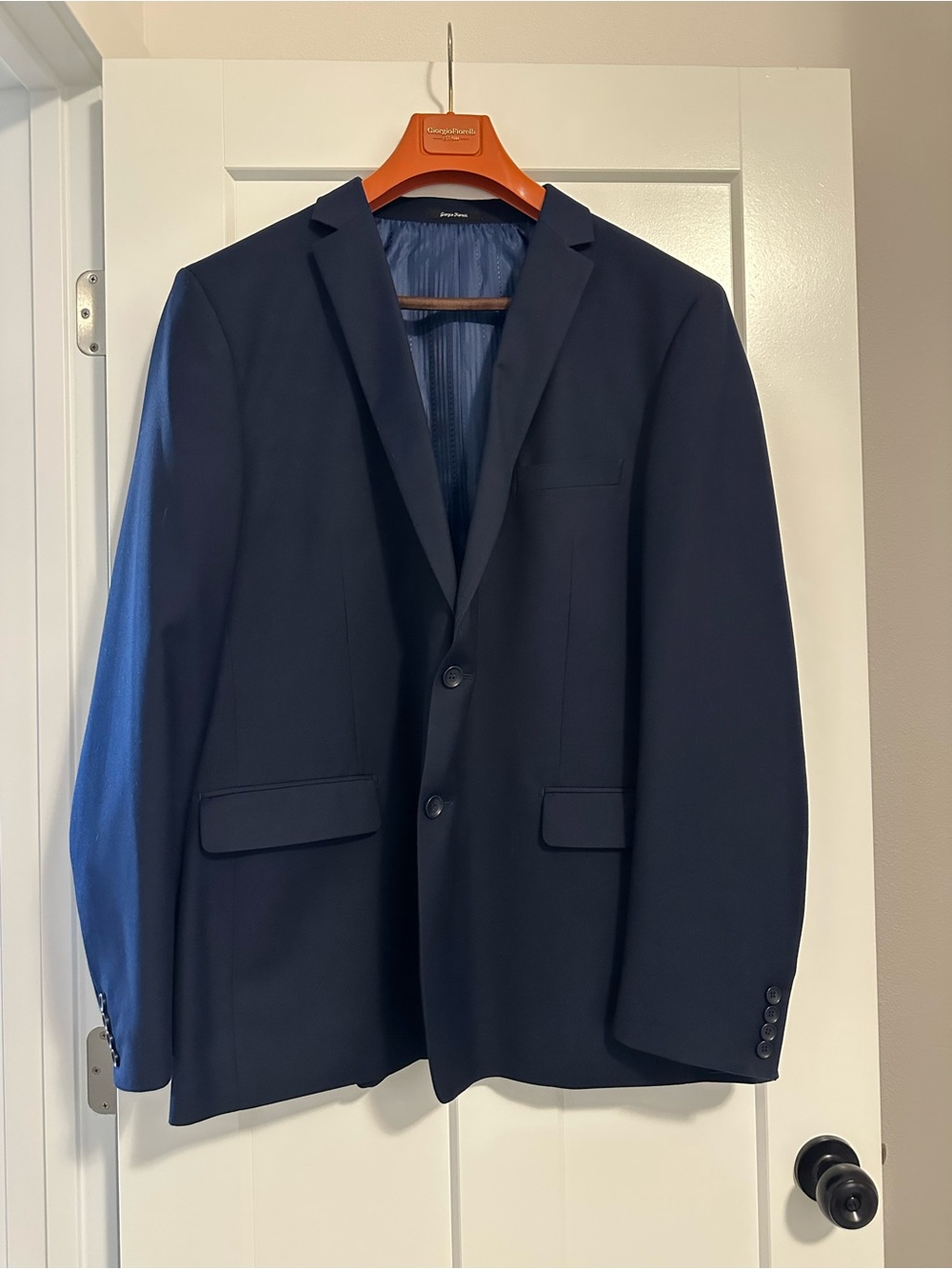 Men's Navy Two-Button Suit